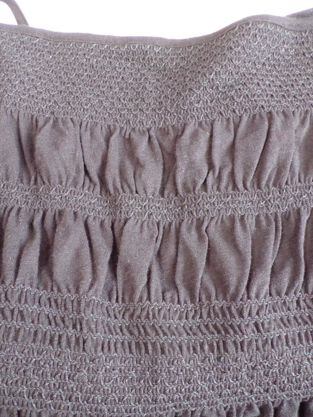 NWT Terra & Sky Smocked Baby Doll Tank Top in Black